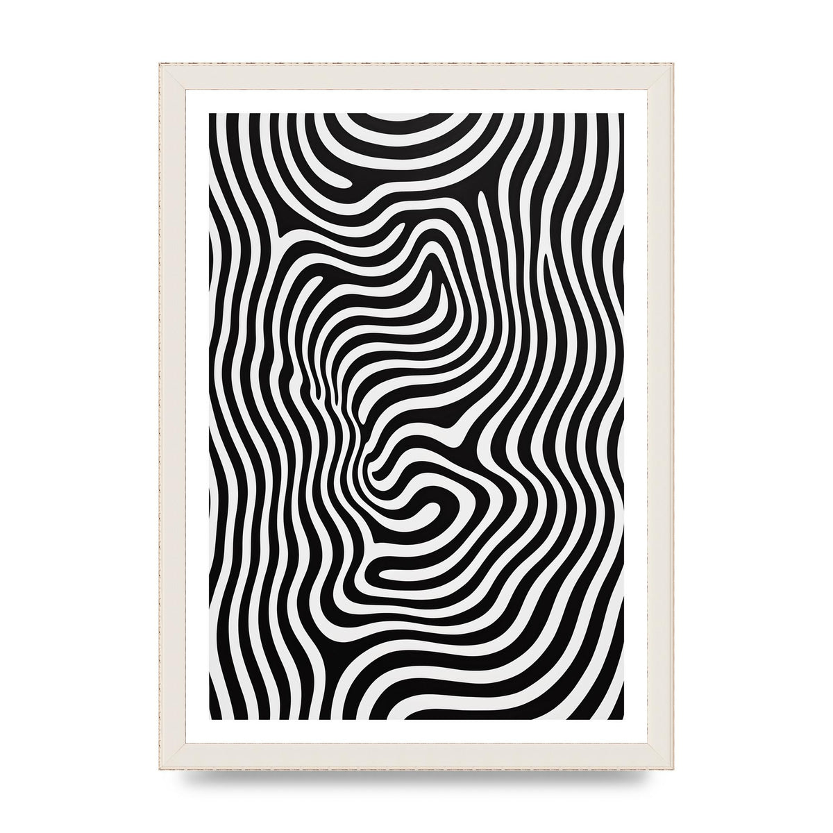 Geometric Form Defying Perception in Black and White