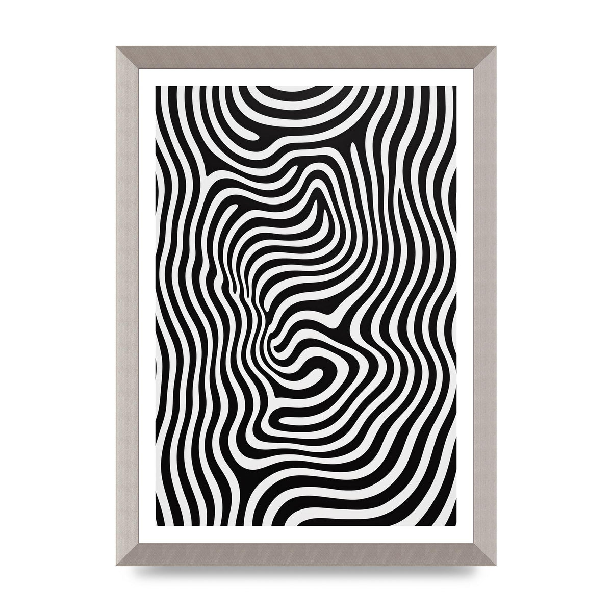 Geometric Form Defying Perception in Black and White