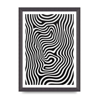 Geometric Form Defying Perception in Black and White