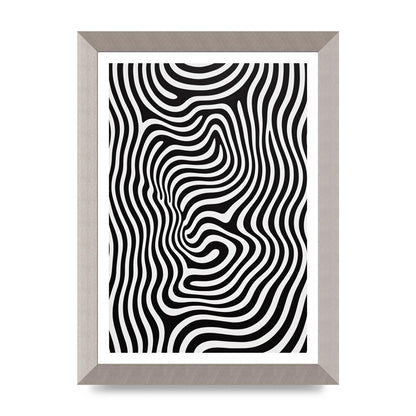 Geometric Form Defying Perception in Black and White