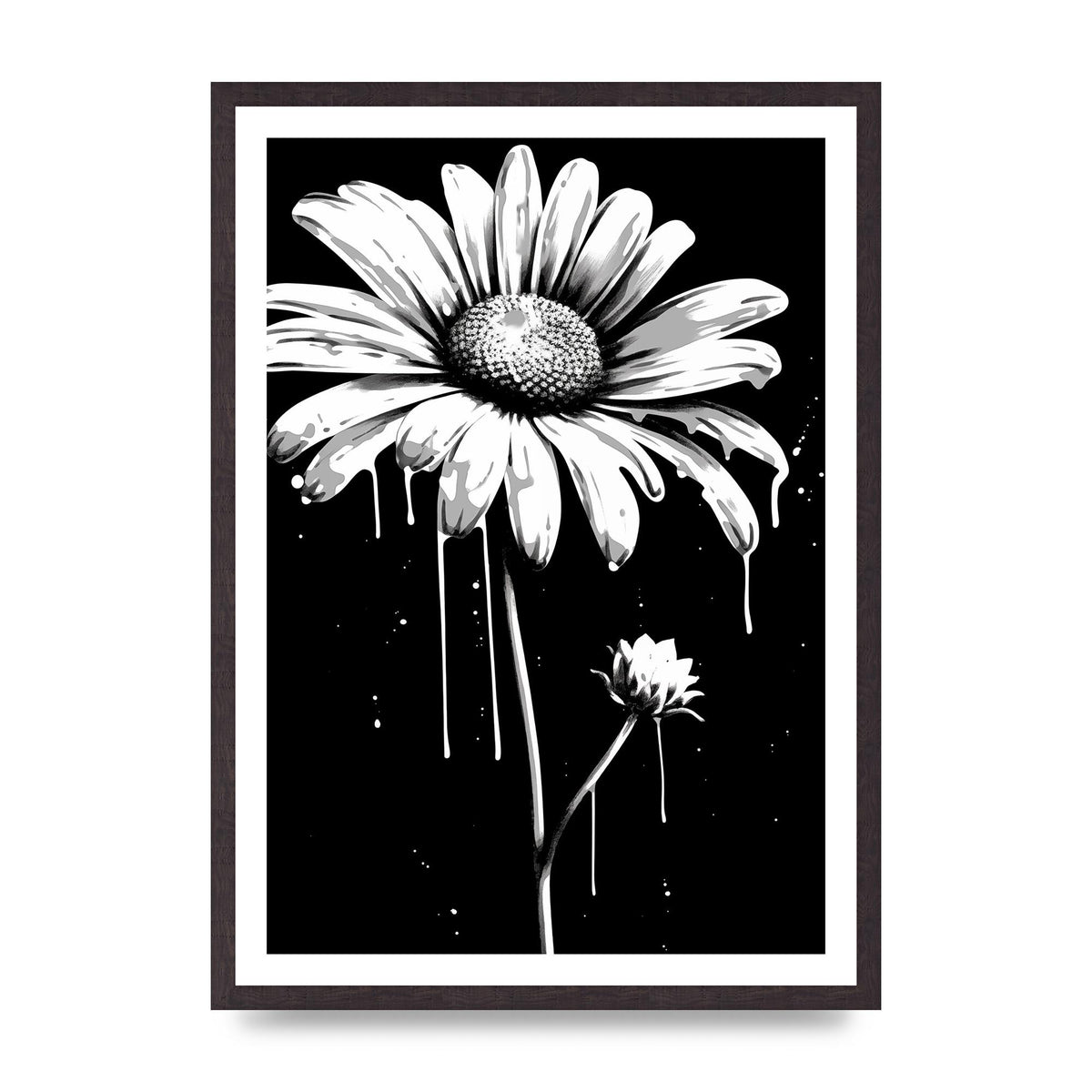 Vivid Daisy in Artistic Strokes