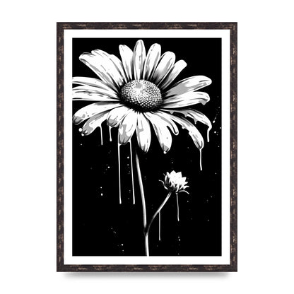 Vivid Daisy in Artistic Strokes