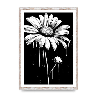 Vivid Daisy in Artistic Strokes