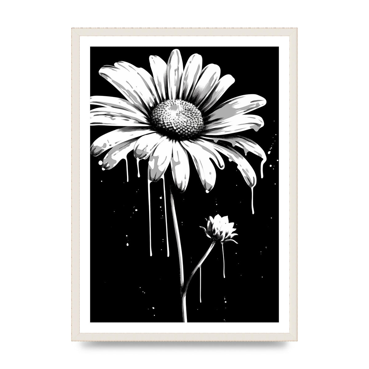 Vivid Daisy in Artistic Strokes