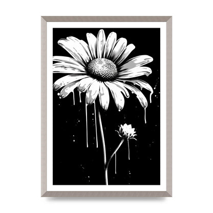 Vivid Daisy in Artistic Strokes