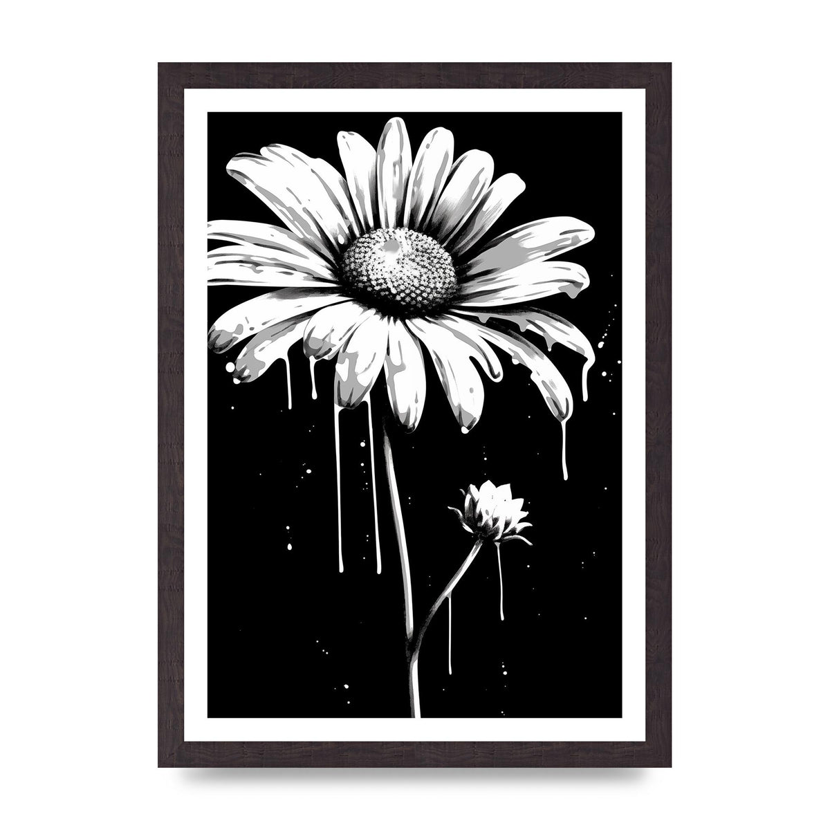 Vivid Daisy in Artistic Strokes