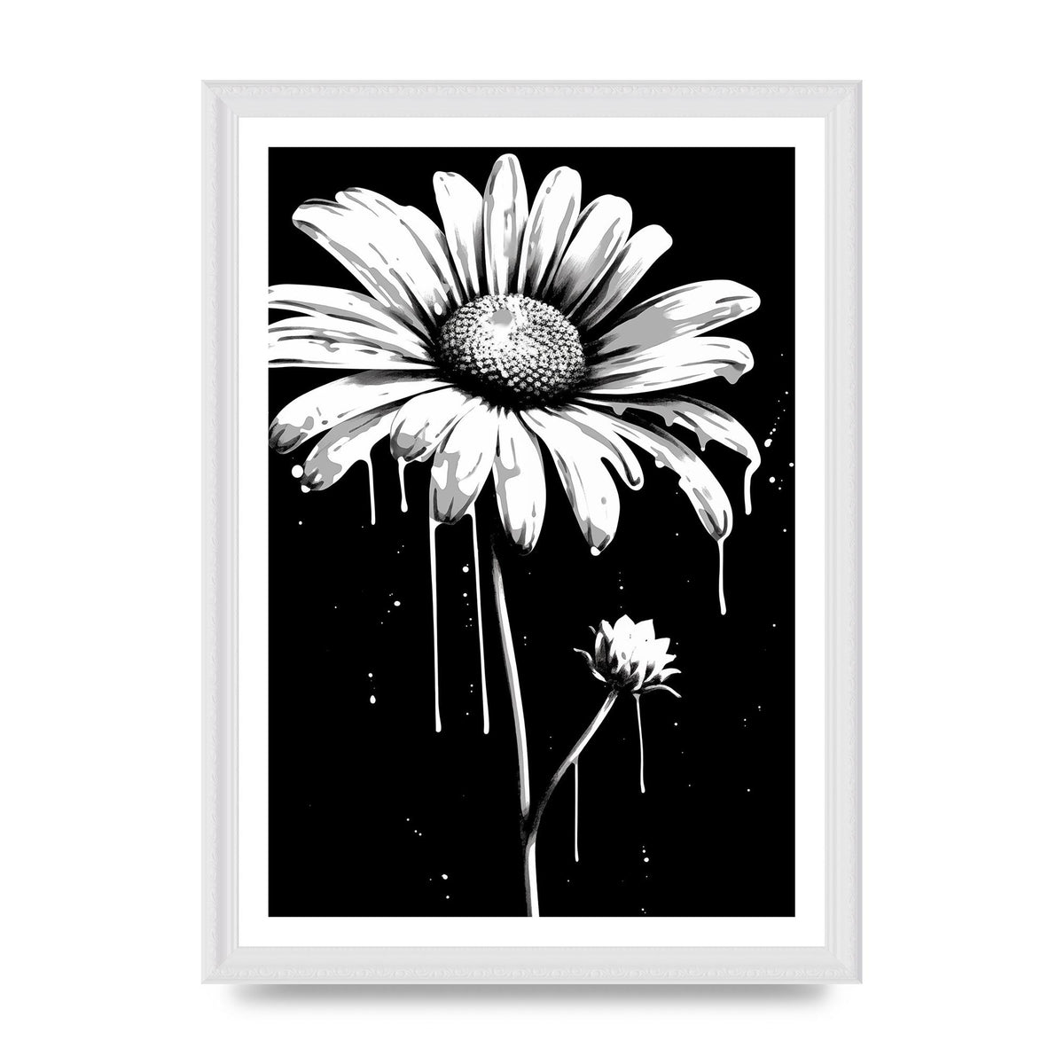 Vivid Daisy in Artistic Strokes