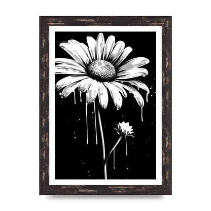 Vivid Daisy in Artistic Strokes