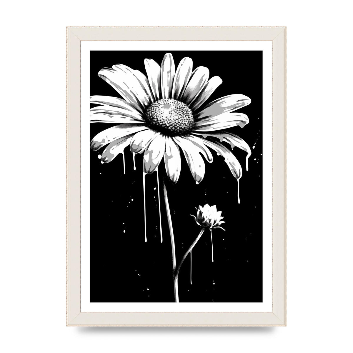 Vivid Daisy in Artistic Strokes