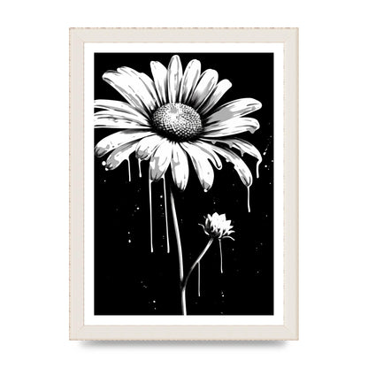 Vivid Daisy in Artistic Strokes