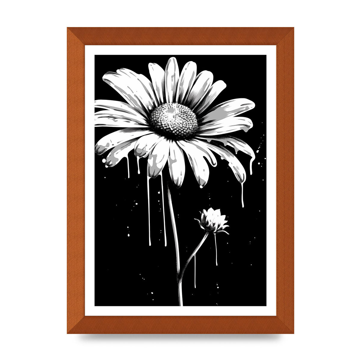 Vivid Daisy in Artistic Strokes