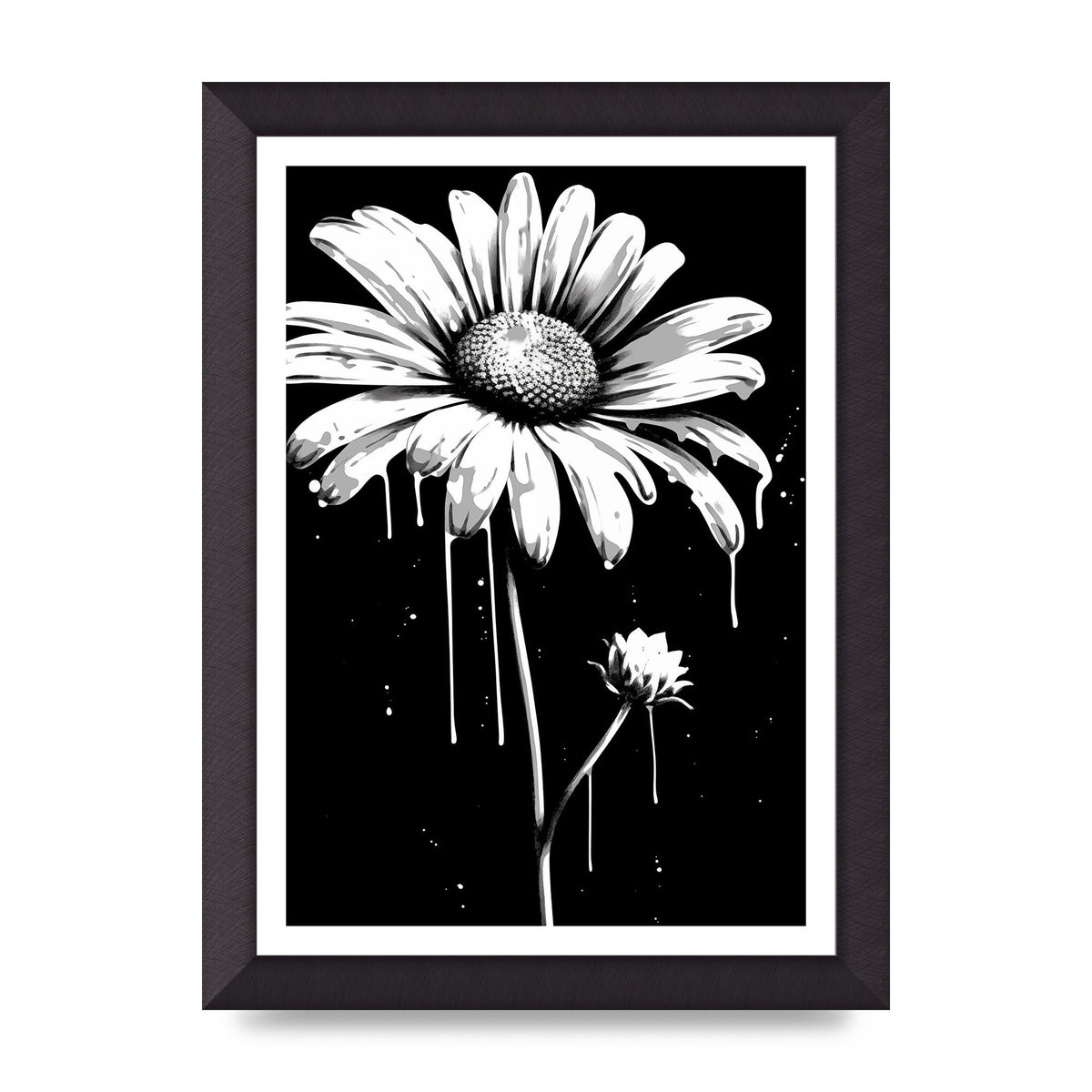 Vivid Daisy in Artistic Strokes