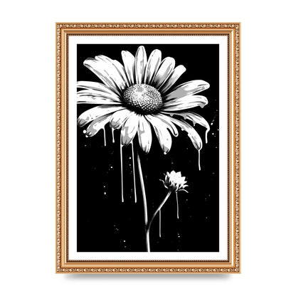 Vivid Daisy in Artistic Strokes