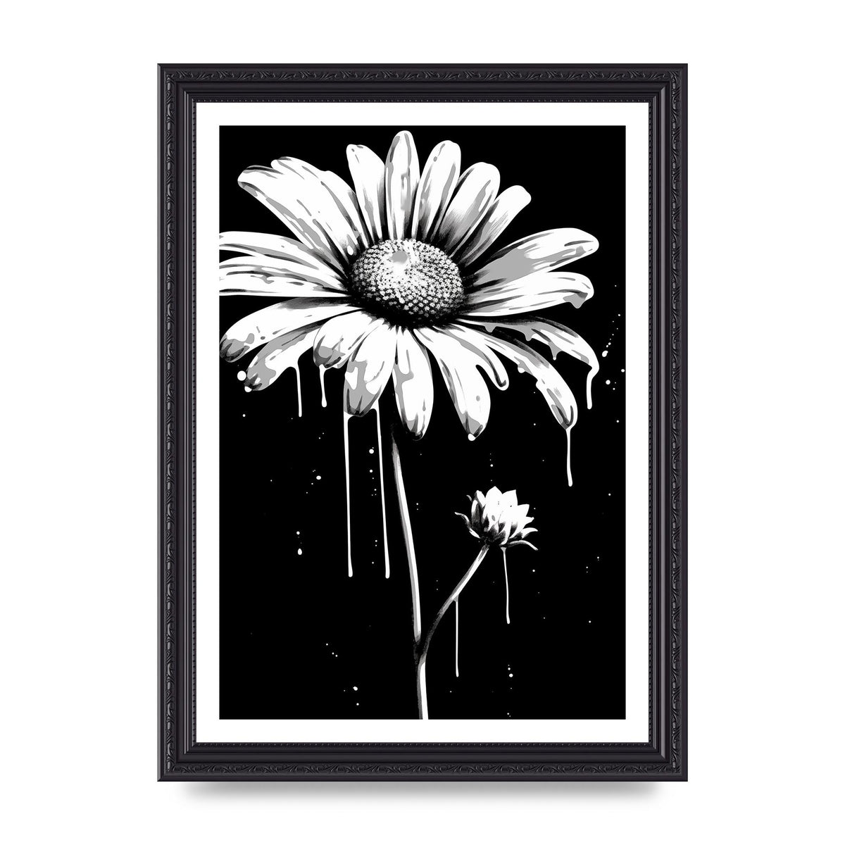 Vivid Daisy in Artistic Strokes