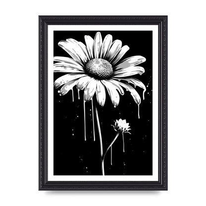 Vivid Daisy in Artistic Strokes