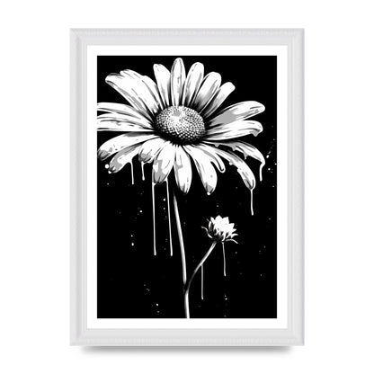 Vivid Daisy in Artistic Strokes
