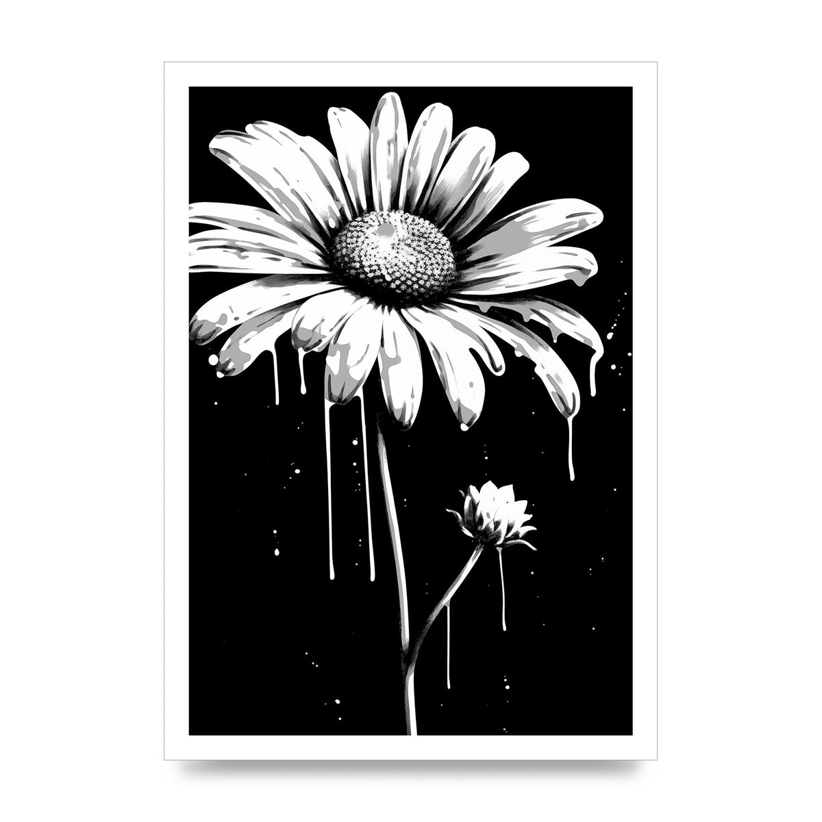 Vivid Daisy in Artistic Strokes