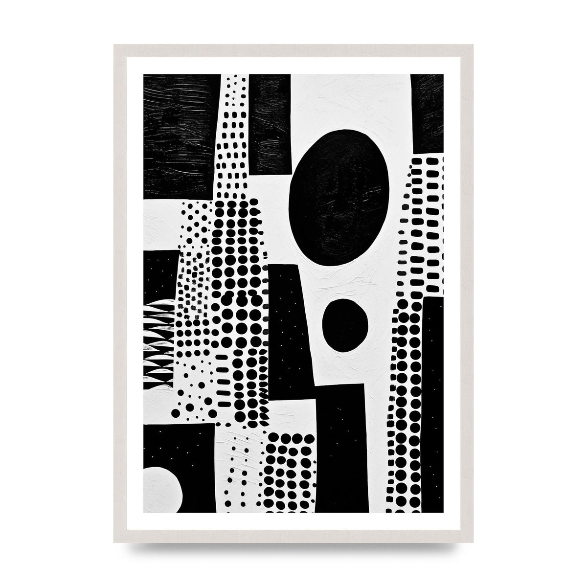 Monochromatic Abstract Minimalist Patterns
