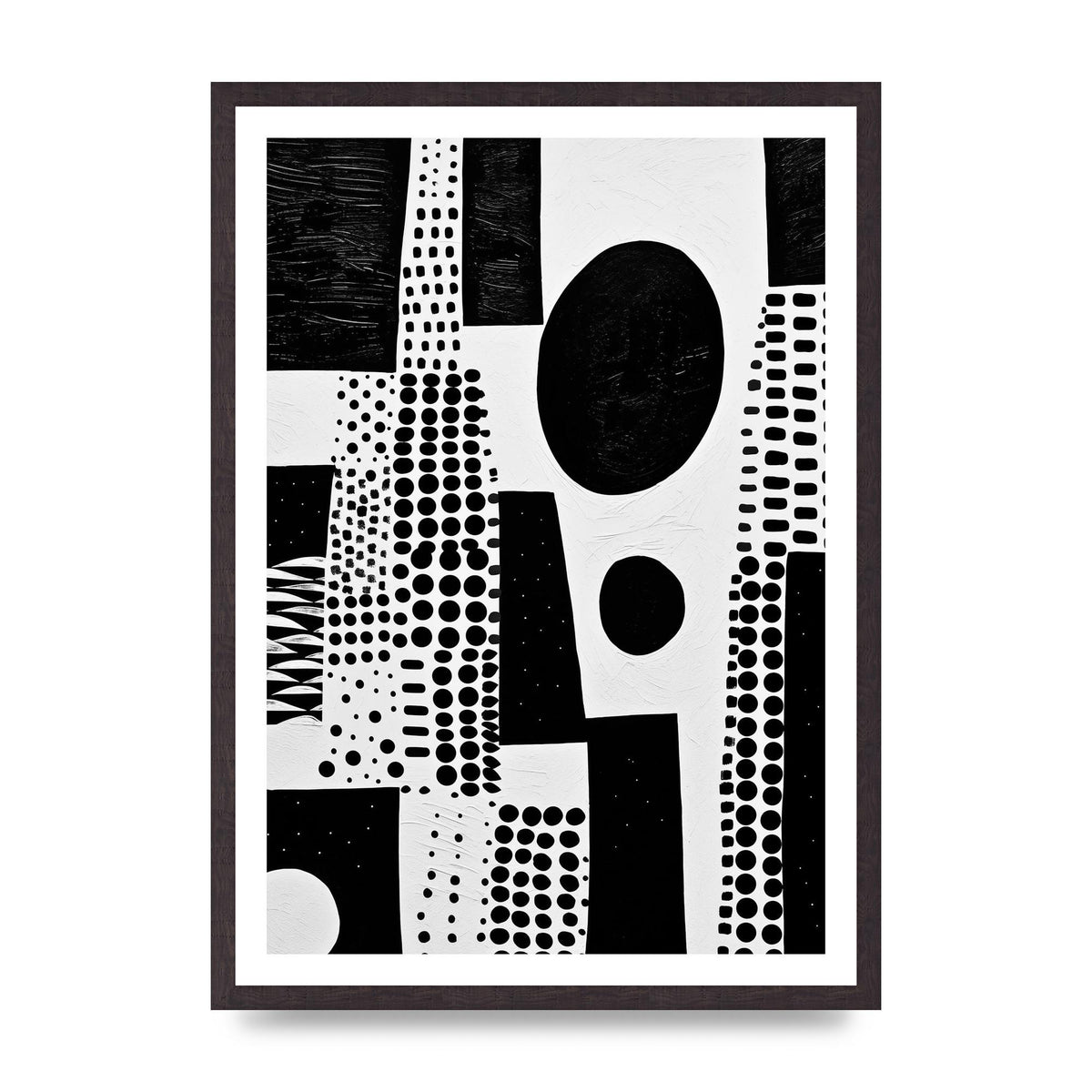 Monochromatic Abstract Minimalist Patterns