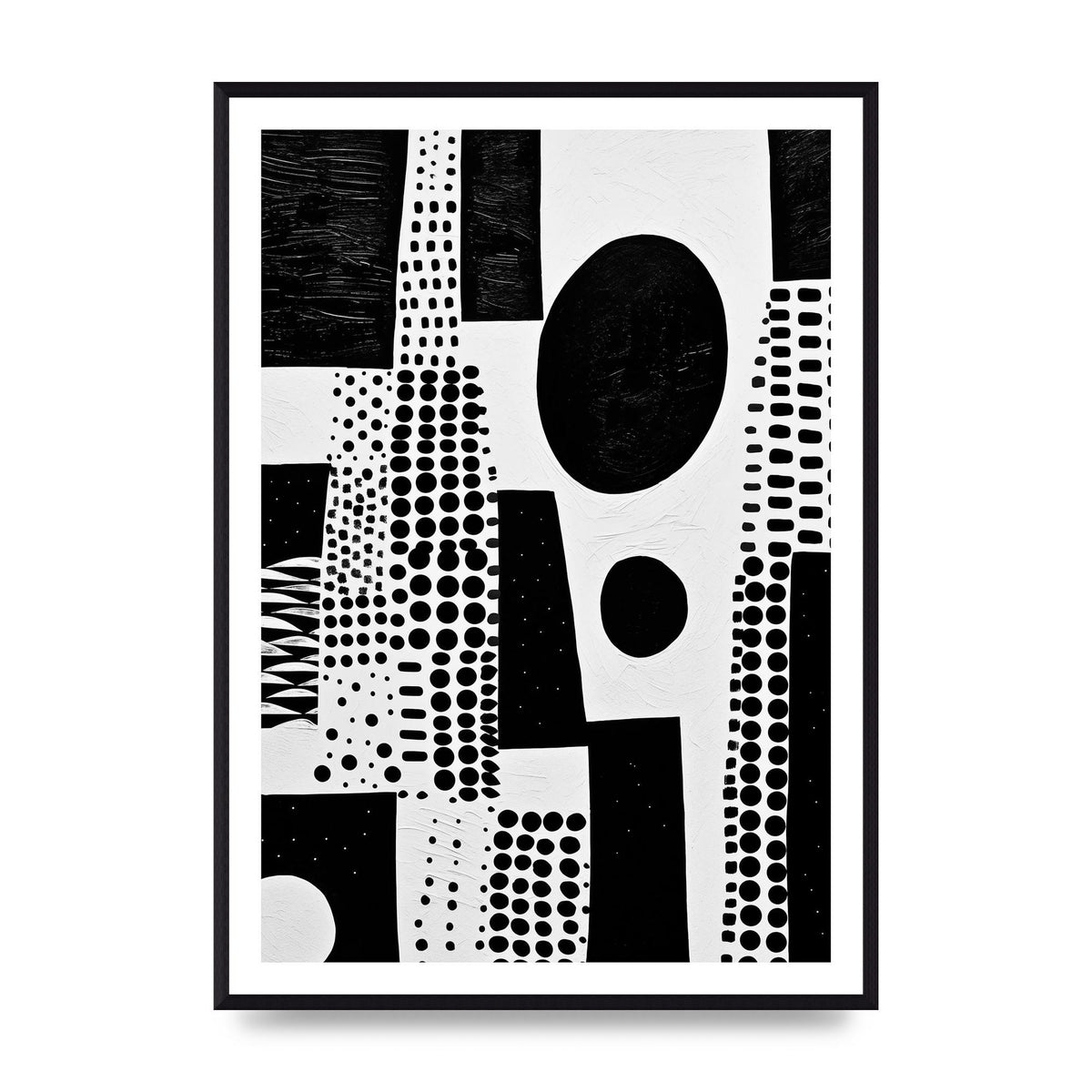 Monochromatic Abstract Minimalist Patterns