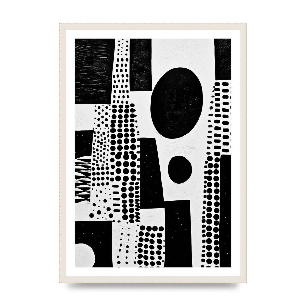 Monochromatic Abstract Minimalist Patterns