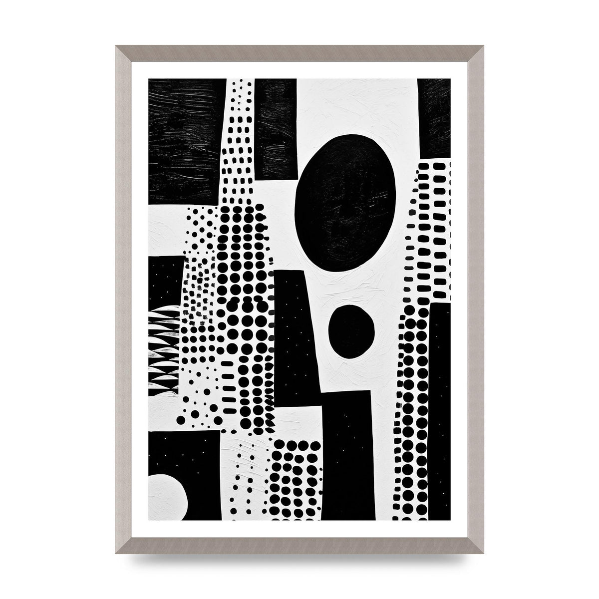 Monochromatic Abstract Minimalist Patterns