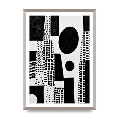 Monochromatic Abstract Minimalist Patterns
