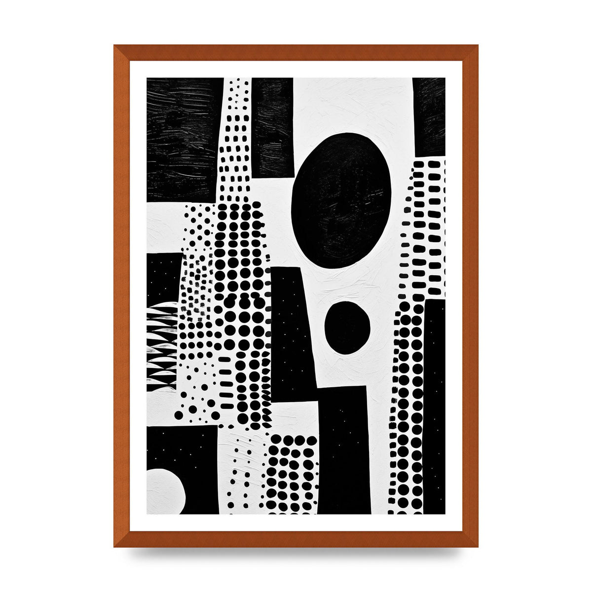 Monochromatic Abstract Minimalist Patterns