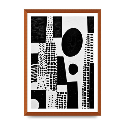Monochromatic Abstract Minimalist Patterns