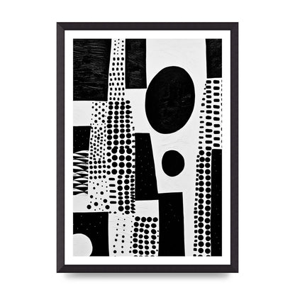 Monochromatic Abstract Minimalist Patterns