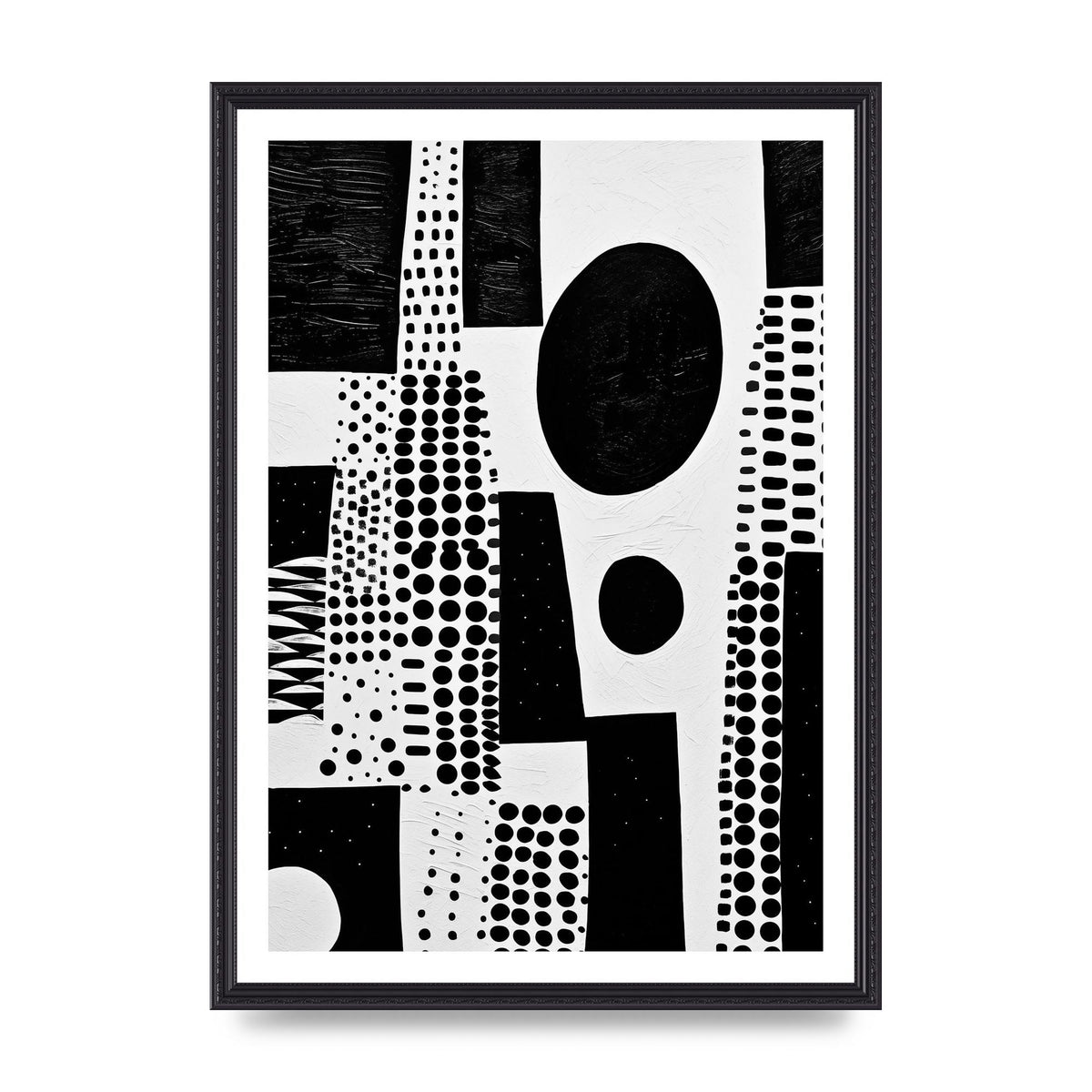 Monochromatic Abstract Minimalist Patterns