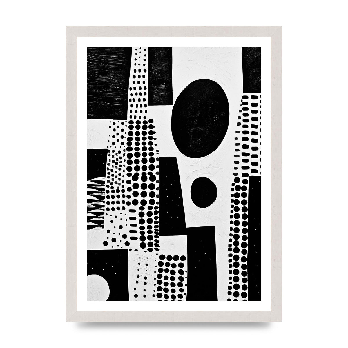 Monochromatic Abstract Minimalist Patterns