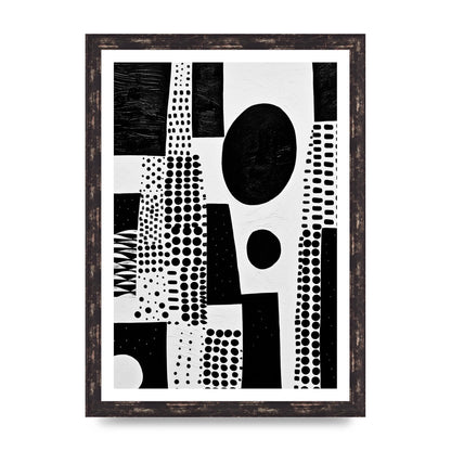 Monochromatic Abstract Minimalist Patterns
