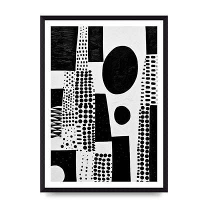Monochromatic Abstract Minimalist Patterns