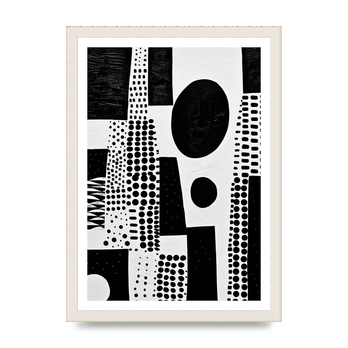Monochromatic Abstract Minimalist Patterns