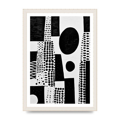 Monochromatic Abstract Minimalist Patterns