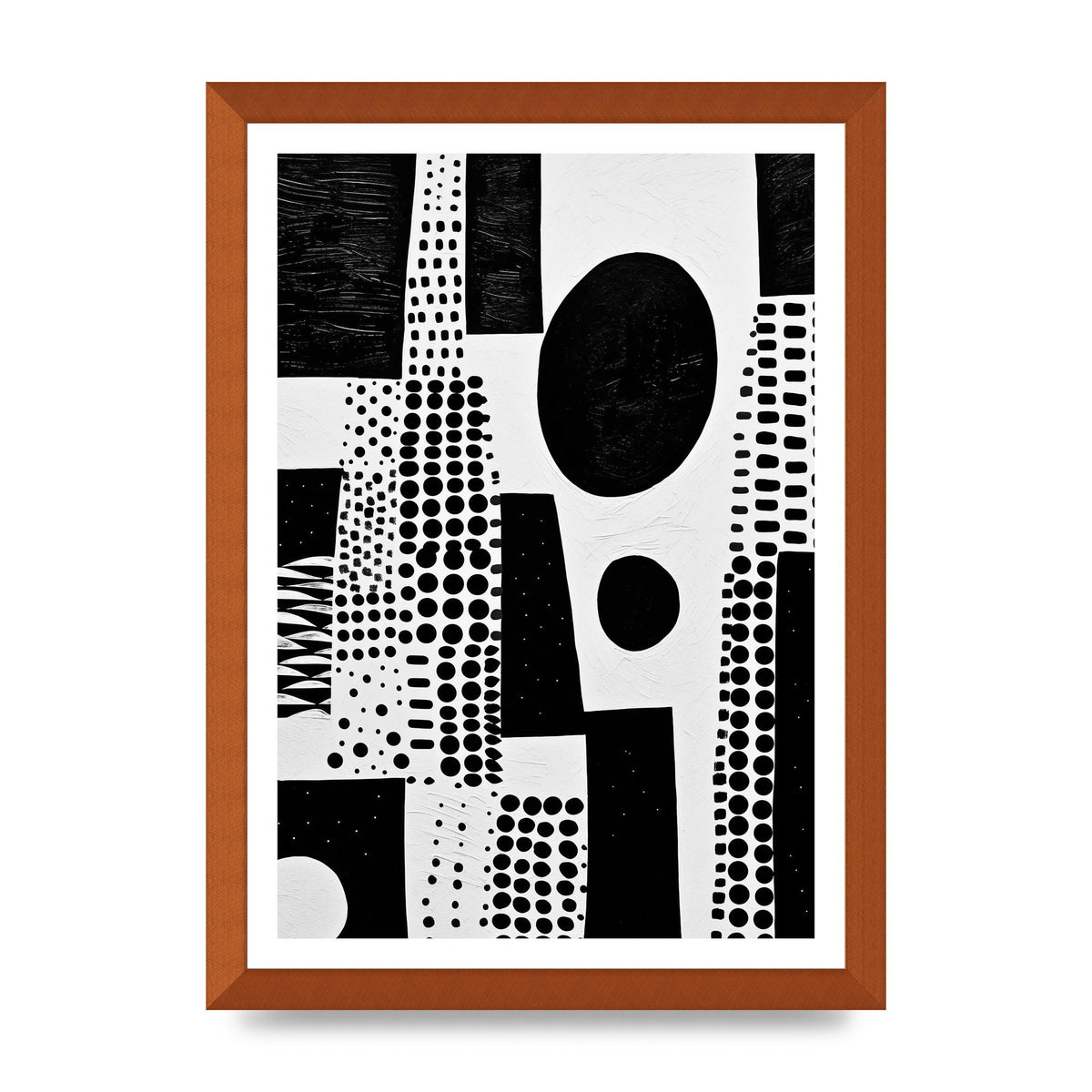 Monochromatic Abstract Minimalist Patterns