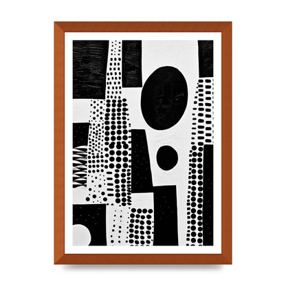 Monochromatic Abstract Minimalist Patterns