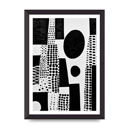 Monochromatic Abstract Minimalist Patterns