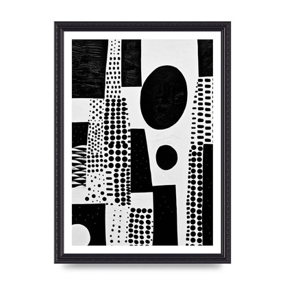 Monochromatic Abstract Minimalist Patterns
