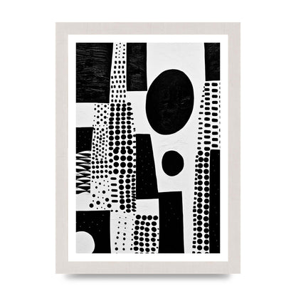 Monochromatic Abstract Minimalist Patterns