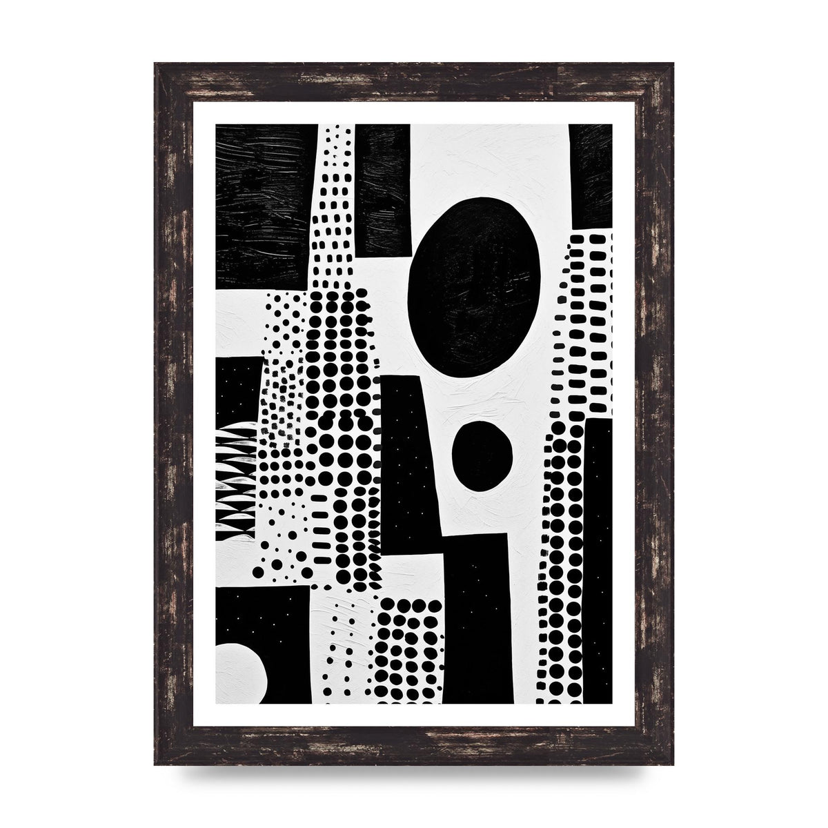Monochromatic Abstract Minimalist Patterns