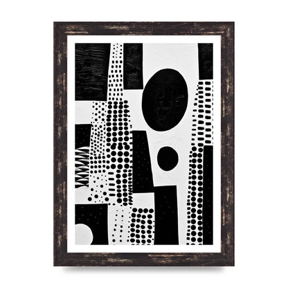Monochromatic Abstract Minimalist Patterns