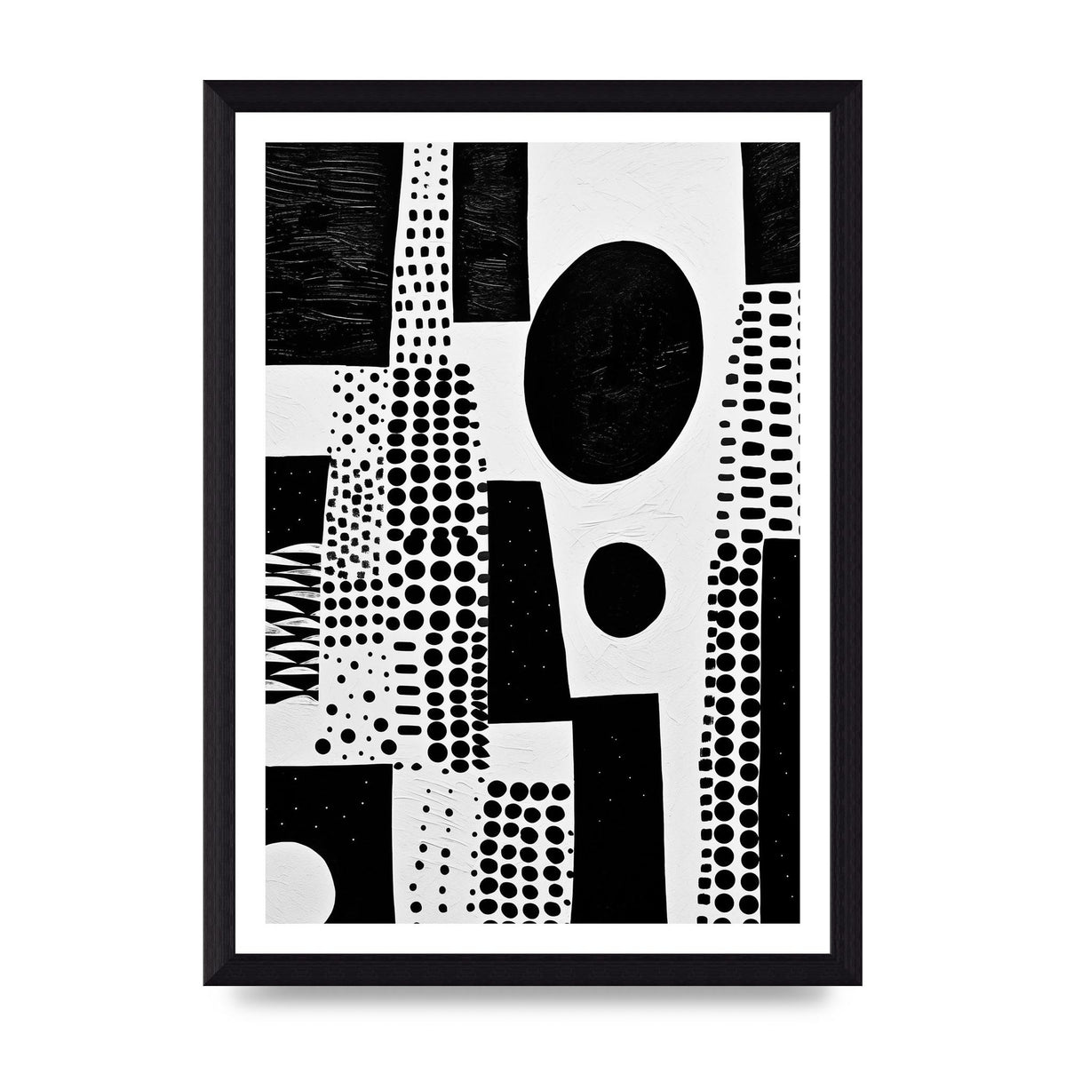 Monochromatic Abstract Minimalist Patterns