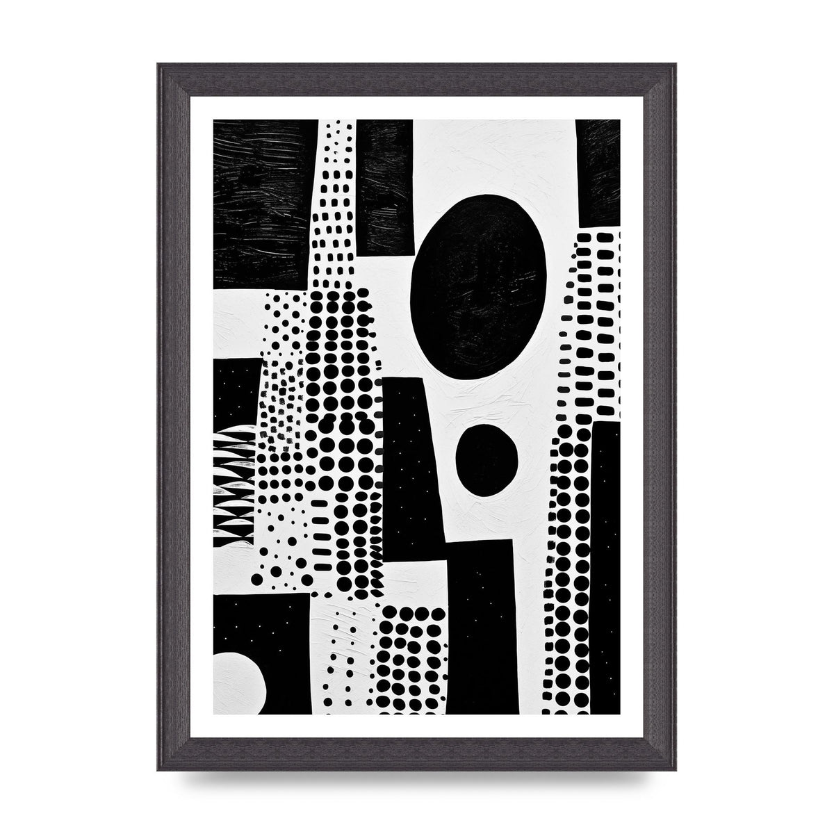 Monochromatic Abstract Minimalist Patterns