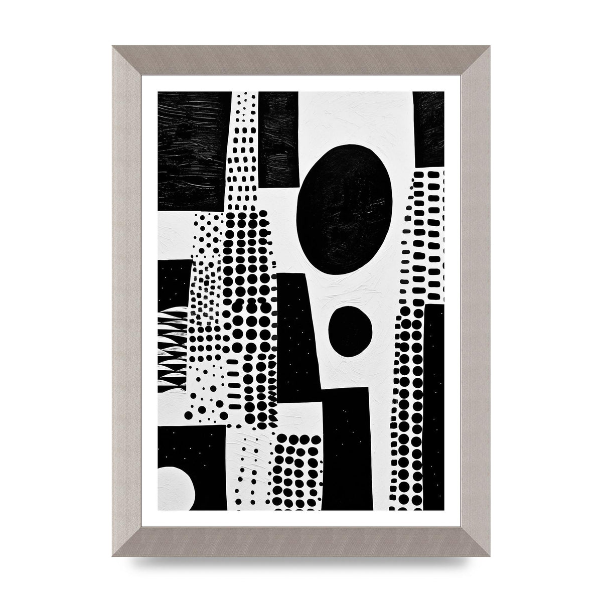 Monochromatic Abstract Minimalist Patterns