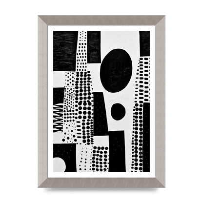 Monochromatic Abstract Minimalist Patterns