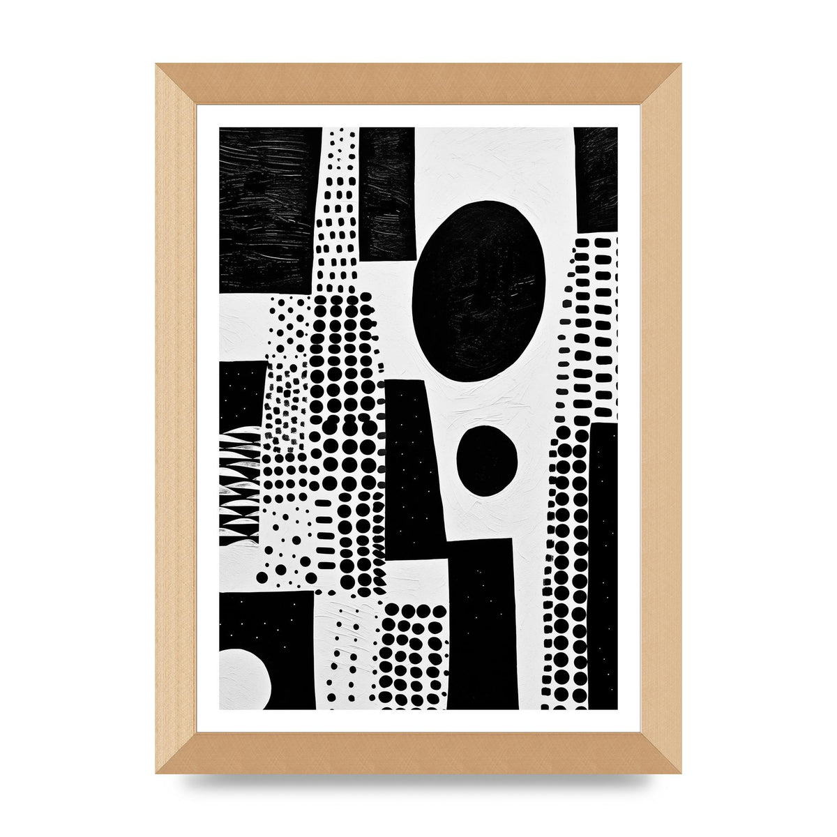 Monochromatic Abstract Minimalist Patterns