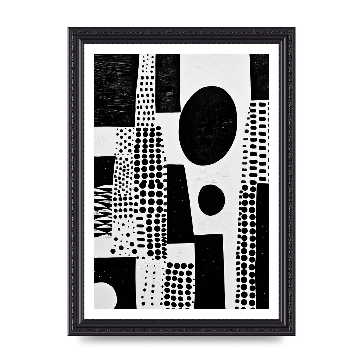 Monochromatic Abstract Minimalist Patterns
