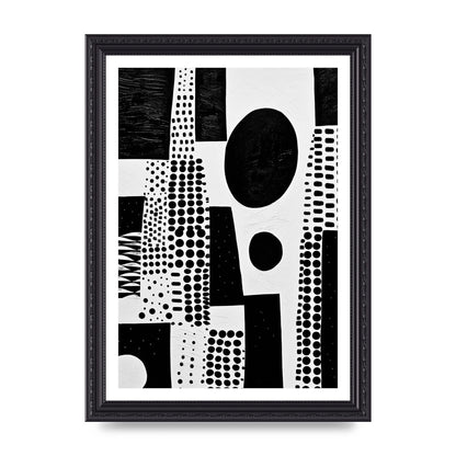 Monochromatic Abstract Minimalist Patterns